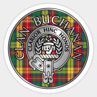 Clan Buchanan Crest & Tartan Sticker